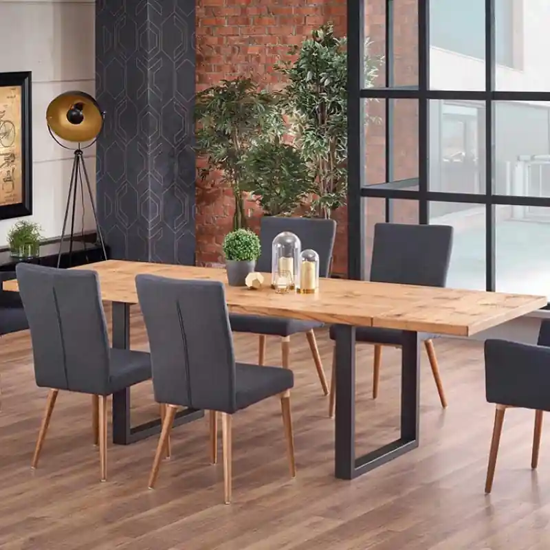 Tavolo allungabile 160/250 da pranzo moderno rovere antracite Palermo Must-Have