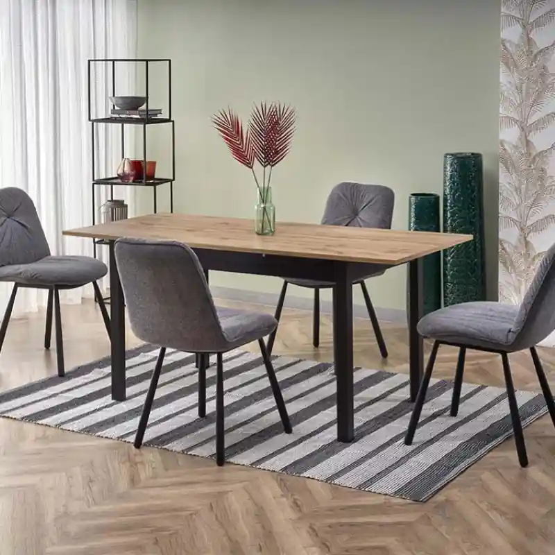 Tavolo allungabile da pranzo 124/168 moderno rovere nero Elisir Miglior Prezzo