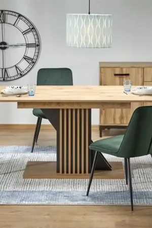 Vendita Finale Tavolo allungabile moderno 130/175 da pranzo rovere nero Urano