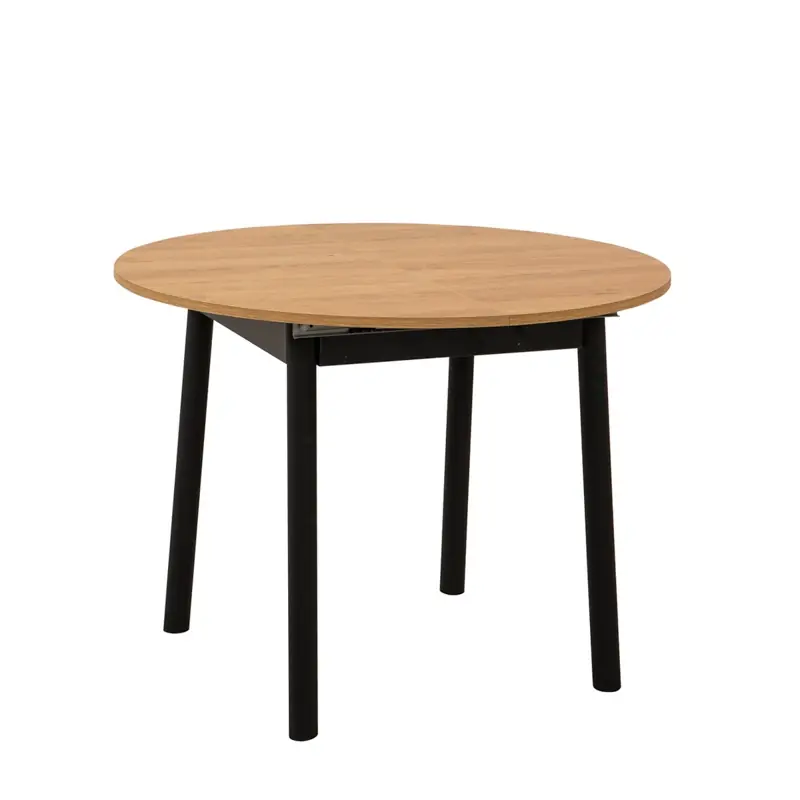 Non Perdere Tavolo moderno da pranzo rettangolare 100x100 cm rovere nero Sery