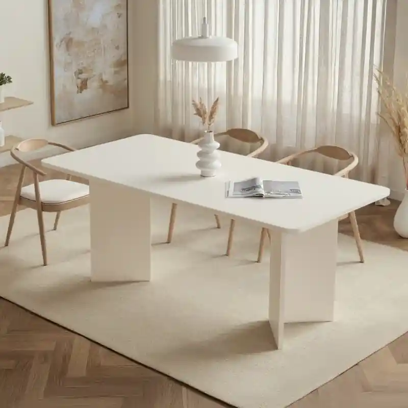 Tavolo moderno da pranzo rettangolare 180x90 cm legno bianco Cadice Scelto Dai Clienti