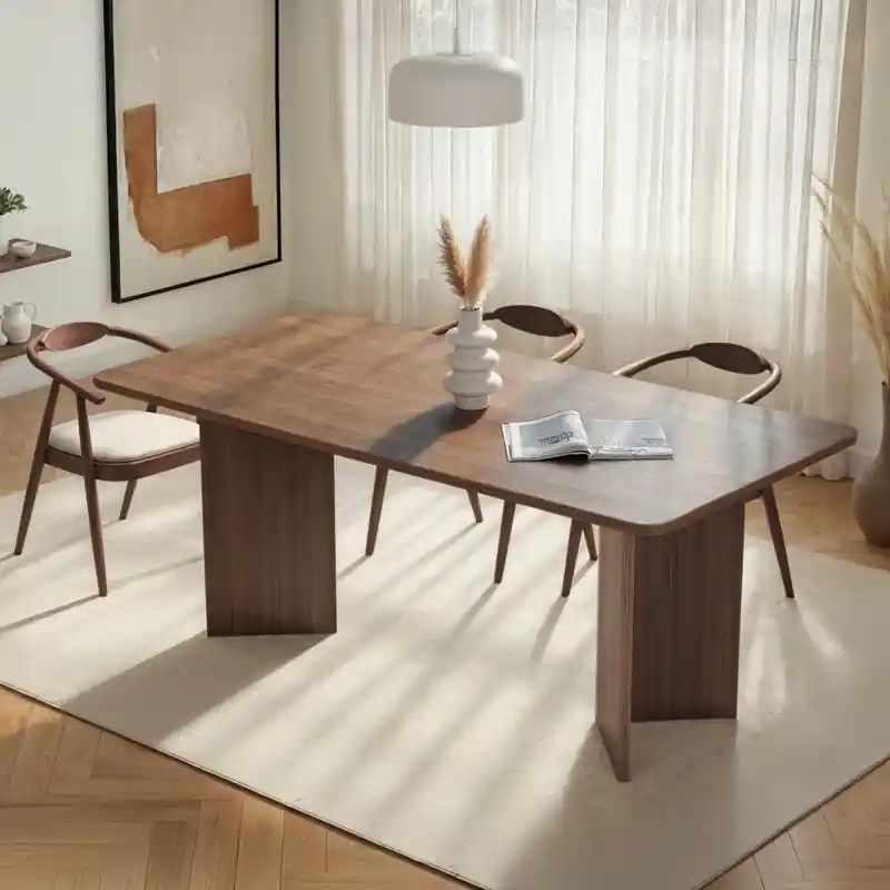 Tavolo moderno da pranzo rettangolare 180x90 cm noce Cadice Di Tendenza
