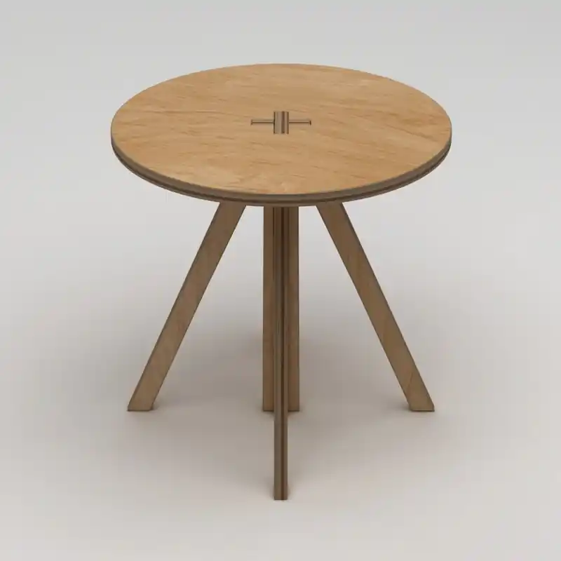 Solo Oggi Tavolo moderno da pranzo rotondo 75x75 cm rovere Osaka-2