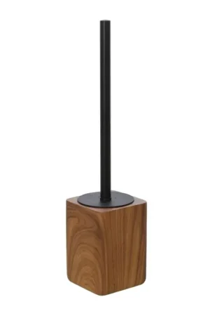A Buon Prezzo Porta scopino wc in poliresina dall’effetto legno Radici