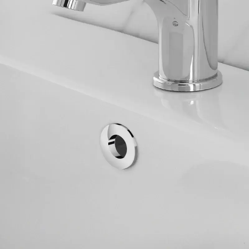 Acquista Ora Ghiera con foro cromata per troppo pieno lavabo e bidet da 24 o 28 mm