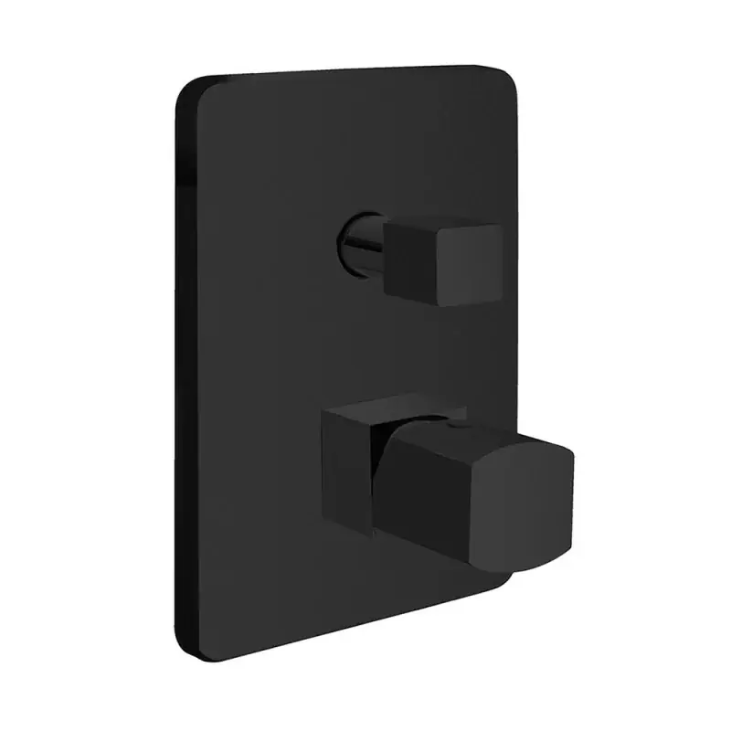 Bestseller Miscelatore doccia incasso con deviatore in ottone nero opaco Lotus