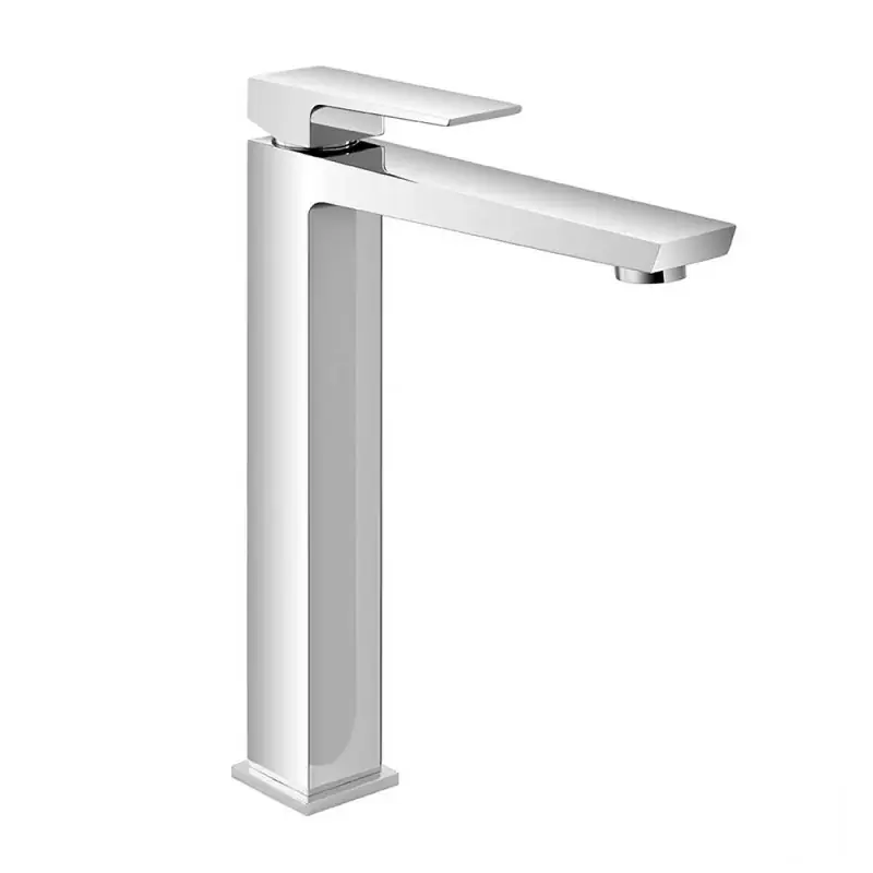 Promozione Miscelatore lavabo alto in ottone cromo con piletta click clack Kubo