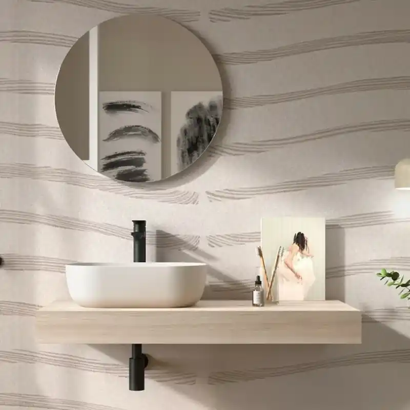 Mensolone bagno 100 cm sospeso in rovere bali - Sumo Reso Gratuito