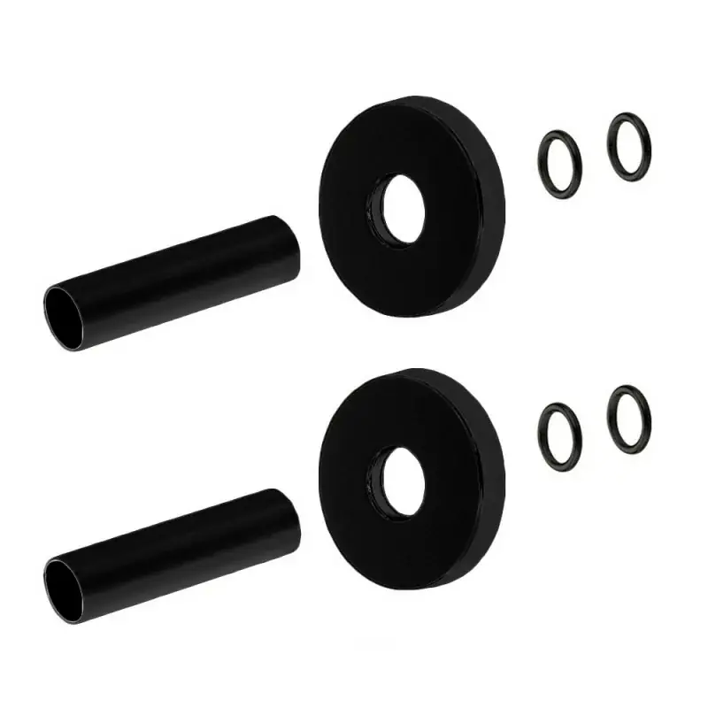 Offerta Kit copritubo per termoarredo universale in ottone finitura nera opaca