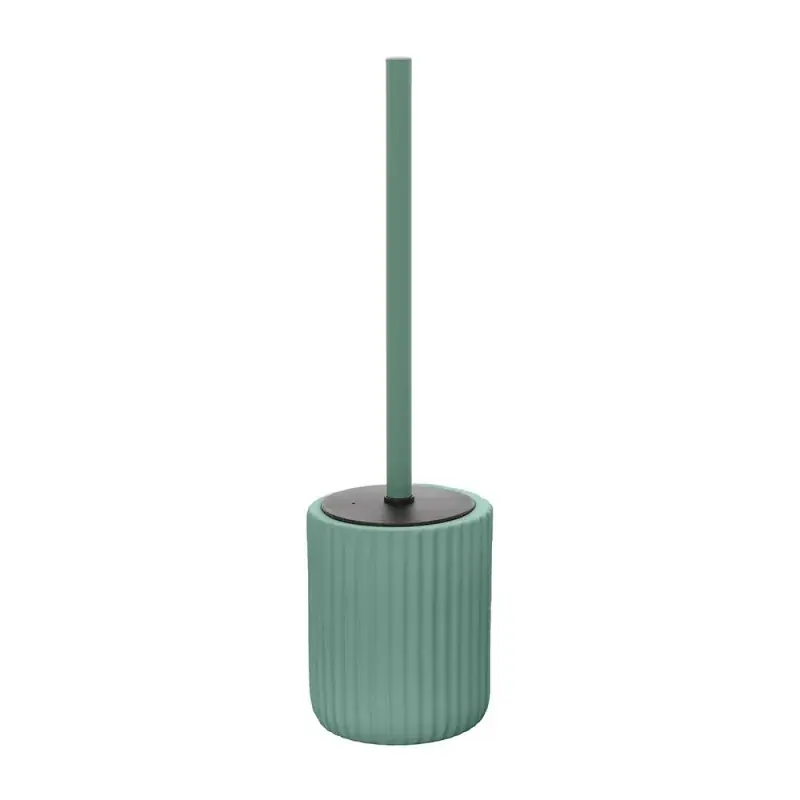Scopino wc verde in ceramica soft touch con setole nere Spring Quantità Limitata