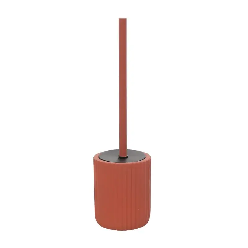 Scopino wc rosso in ceramica soft touch con setole nere Spring Nuovo Arrivo