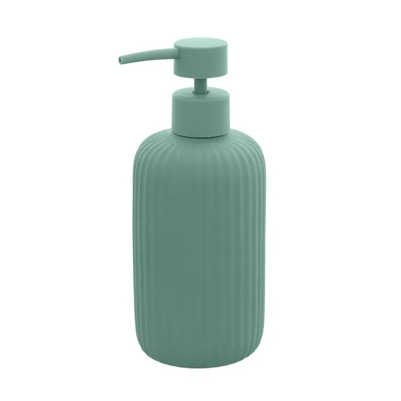 Spedito Oggi Dispenser sapone verde in ceramica soft touch capienza 330 ml Spring