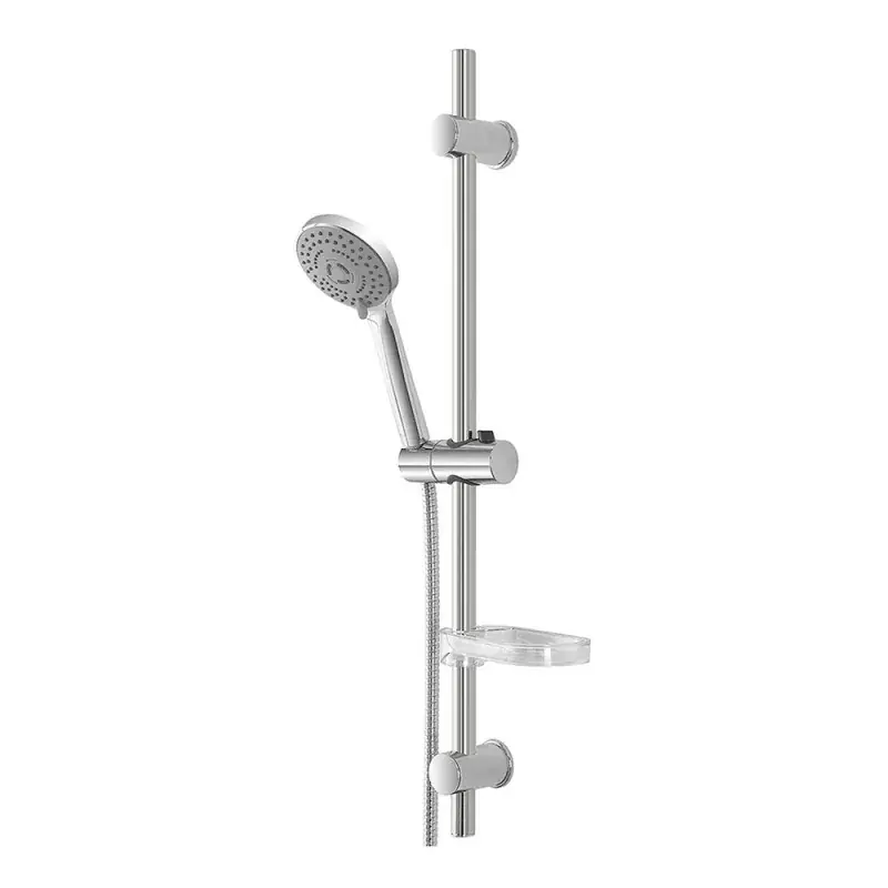 Prezzo Conveniente Saliscendi doccia regolabile 70 cm con doccetta a 5 getti e mensola