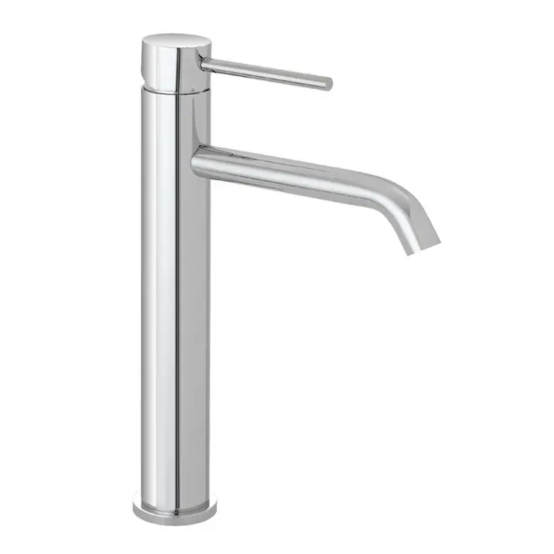 Rubinetto lavabo alto in acciaio inox con scarico click clack Nuego Ultima Occasione