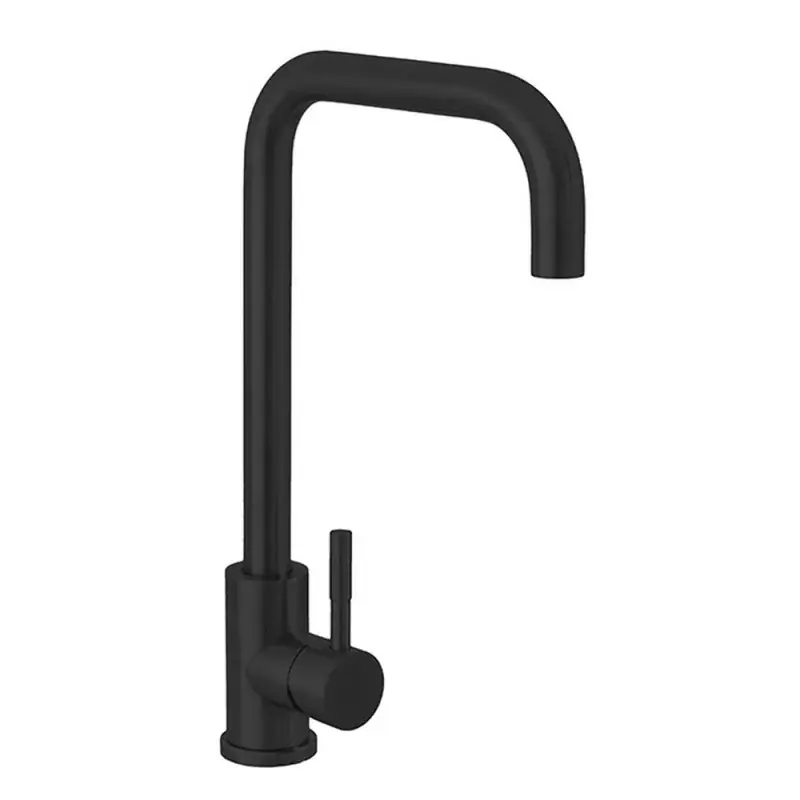 Miscelatore lavello in acciaio nero opaco con canna svedese girevole Must-Have