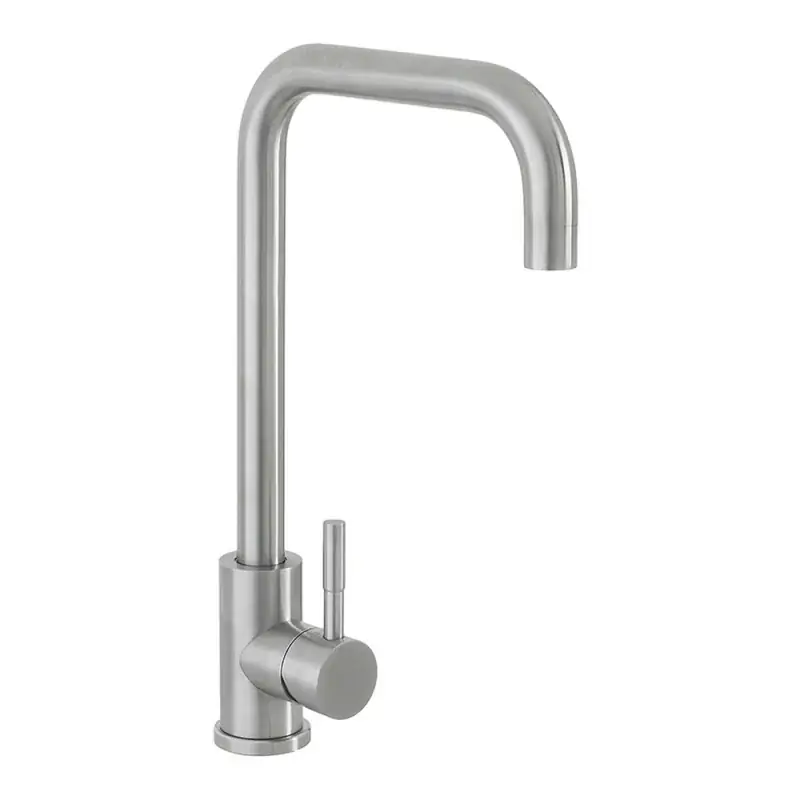 Miscelatore lavello in acciaio spazzolato con canna svedese girevole Must-Have