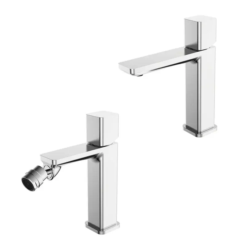 Set di rubinetti lavabo e bidet con manopola e scarico incluso Lotus Miglior Prezzo