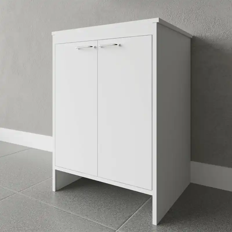 Mobile multiuso lavanderia 60x50 cm in PVC con ripiano interno Kandy Direttamente Dal Produttore