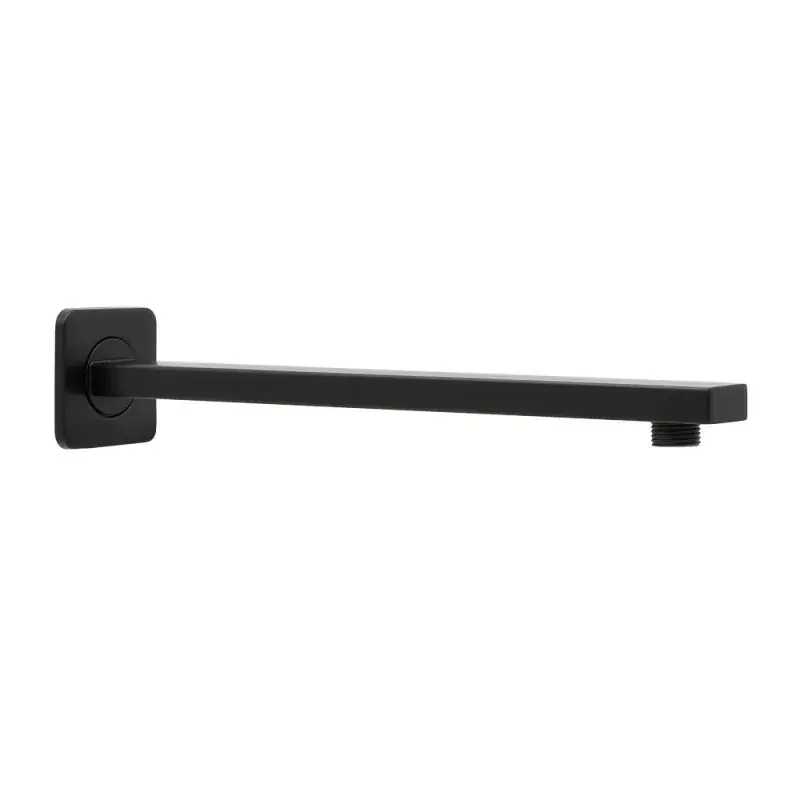 Braccio per soffione doccia 40 cm quadrato in acciaio nero opaco Offerta Lampo