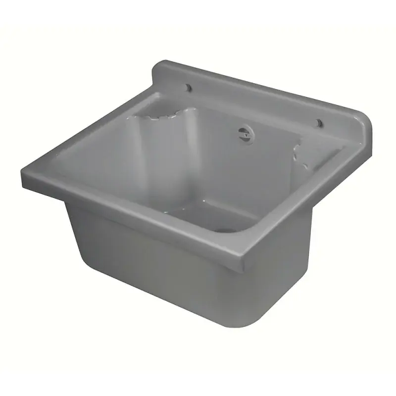 Pilozzo salvaspazio a muro 42x34 cm in plastica grigia scarico incluso Offerta Lampo