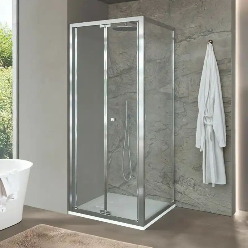 Ordina Subito Box doccia 80x90 cm con porta a soffietto serigrafata H 200 cm Ted