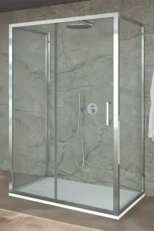 A Buon Prezzo Box doccia 70x120x70 cm con porta scorrevole trasparente H 200 cm Ted