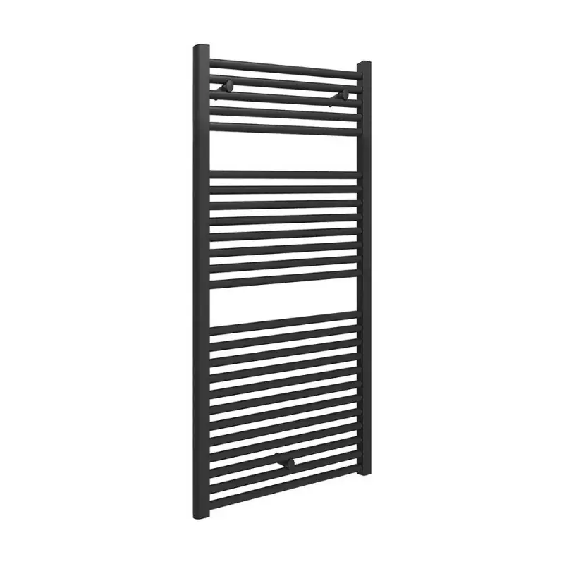 Offerta Termoarredo scaldasalviette 500x1200 nero opaco con interasse 45 cm