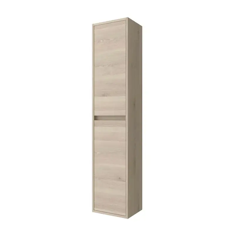 Colonna bagno sospesa 140 cm rovere bali ripiani regolabili Gaya Sconto