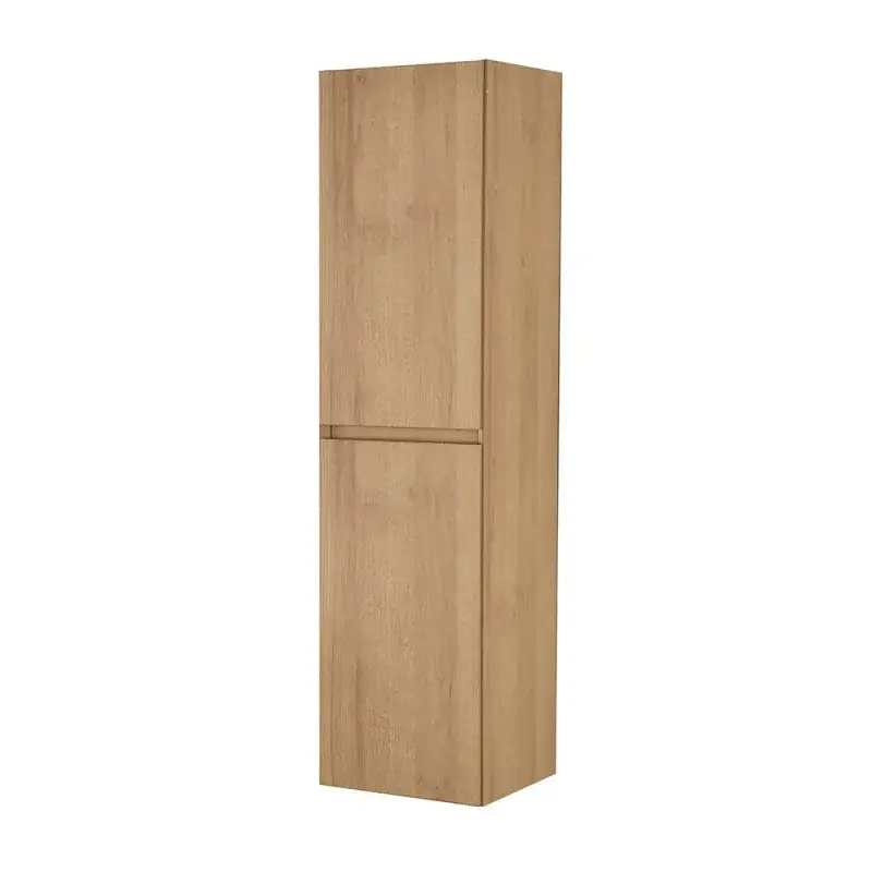Sconto Colonna bagno sospesa 120 cm noce gold con ripiani regolabili Dafne