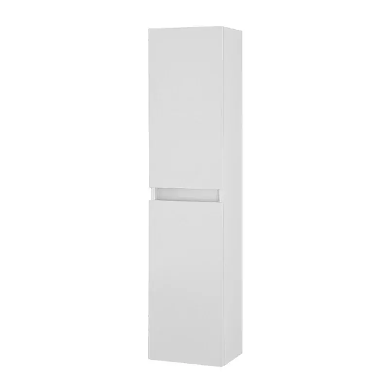 Spedizione Espresso Colonna bagno sospesa 125 rovere bianco con ante reversibili Nadia