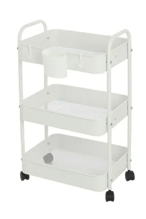 A Buon Prezzo Carrello multiuso in metallo bianco con portata 5 kg per ripiano