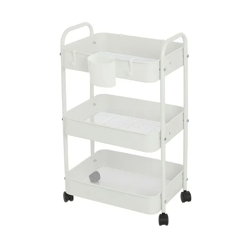A Buon Prezzo Carrello multiuso in metallo bianco con portata 5 kg per ripiano