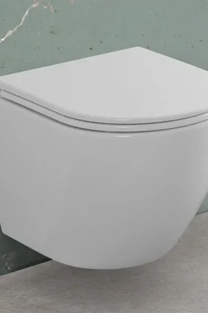Wc sospeso con scarico a vortice e copriwc soft-close Tao Più Venduto