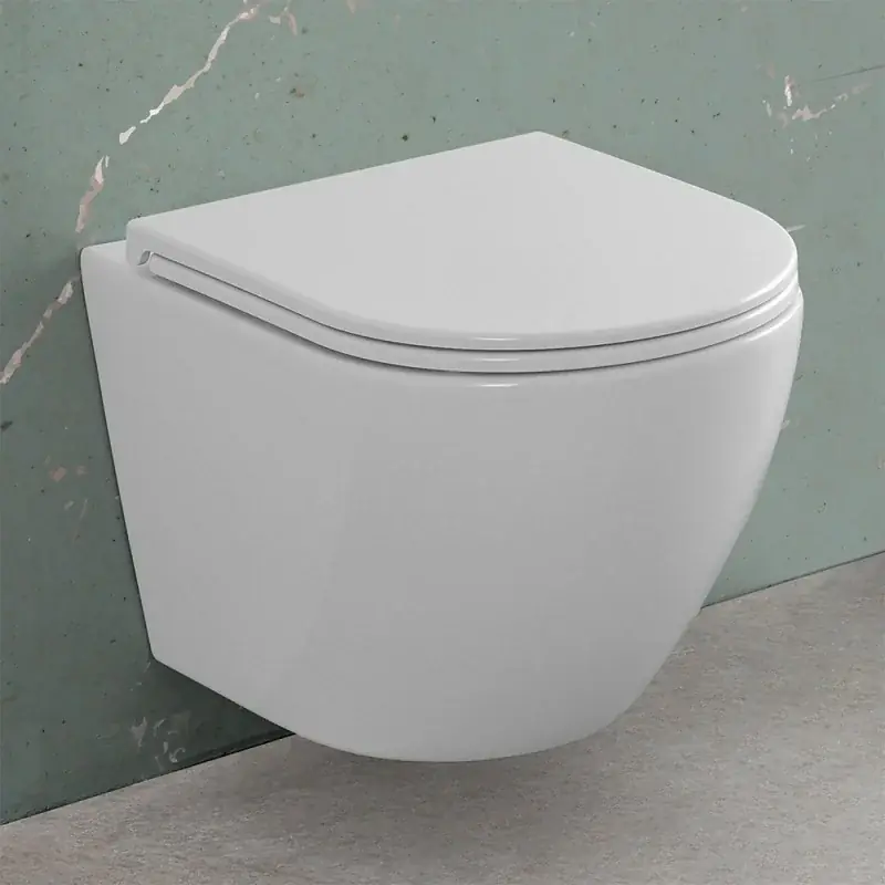 Wc sospeso con scarico a vortice e copriwc soft-close Tao Più Venduto
