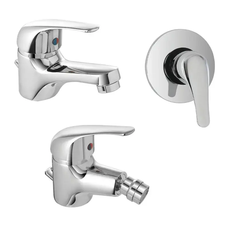 Esclusivo Set rubinetti lavabo bidet e doccia incasso con scarico automatico Kant