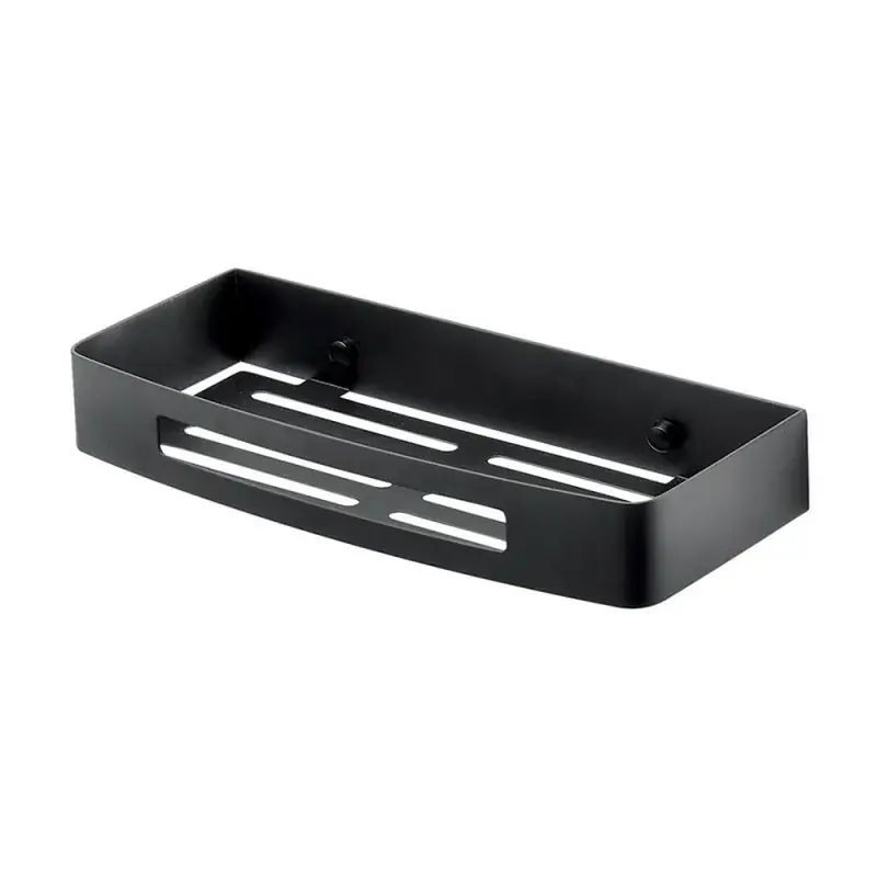 Sconto Mensola doccia portaoggetti nero opaco in acciaio inox fissaggi inclusi