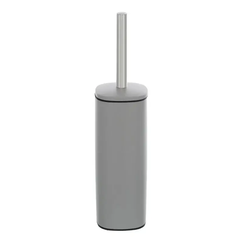 Portascopino grigio opaco con setole nere e contenitore estraibile Super Prezzo