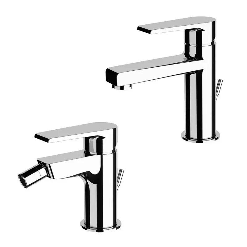 Must-Have Set miscelatori lavabo e bidet cromato Mariani Artic scarico incluso