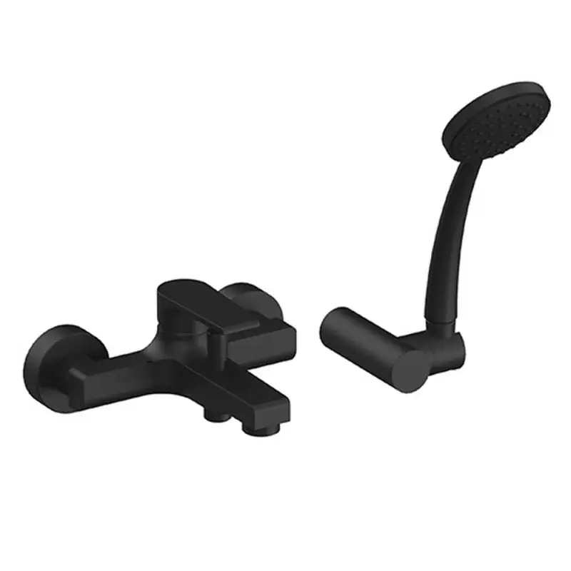 Miscelatore vasca nero opaco Mariani serie Artic kit doccia incluso A Buon Prezzo