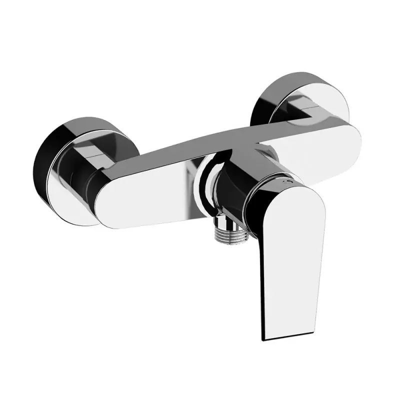 Esclusivo Miscelatore doccia esterno Mariani serie Artic in ottone cromato