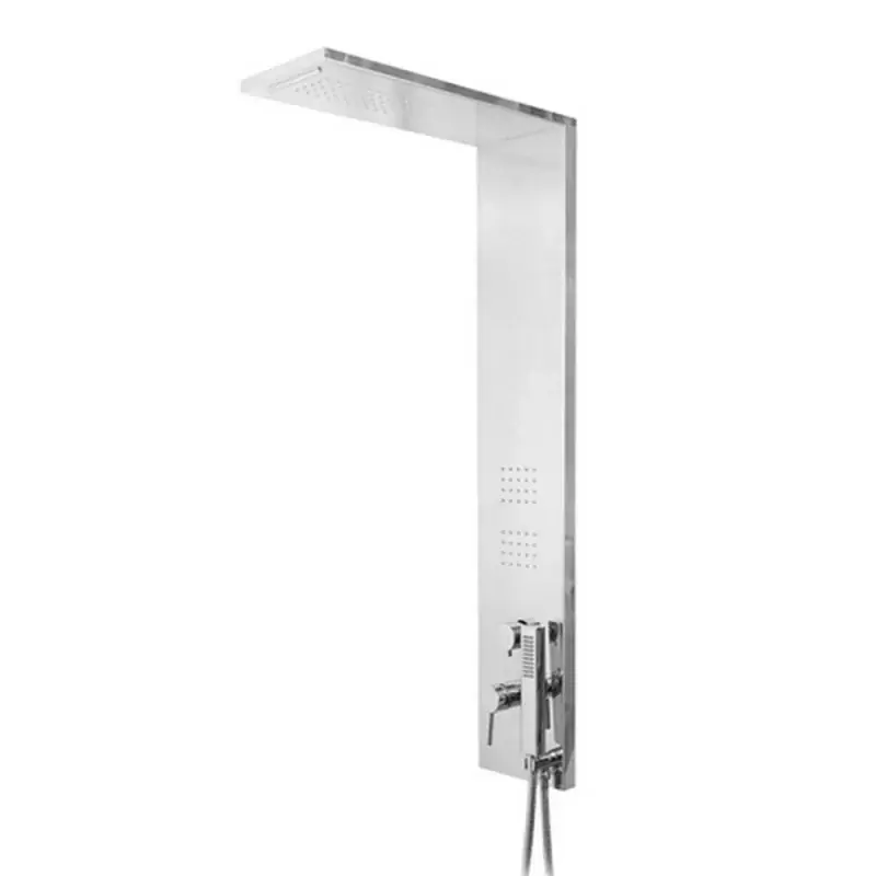 Colonna doccia multifunzione cromo lucido con 4 getti in acciaio inox Nuovo Arrivo
