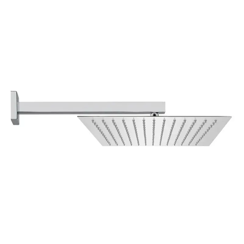 Kit doccia braccio 40 cm e soffione quadrato 40x40 cm cromato lucido Prezzo Scontato