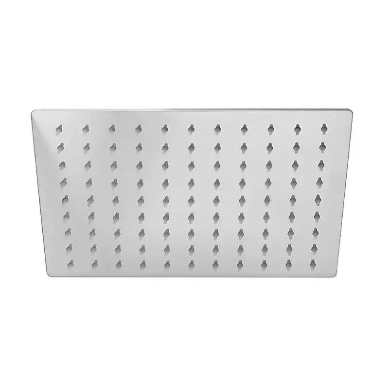 Soffione doccia rettangolare 25x15 cm cromato lucido in acciaio inox Nuova Collezione