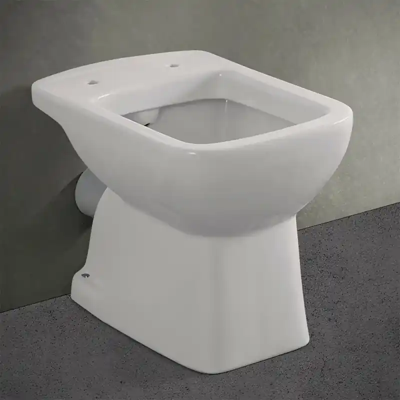 Occasione Wc tradizionale con scarico a parete in ceramica lucida Ginevra