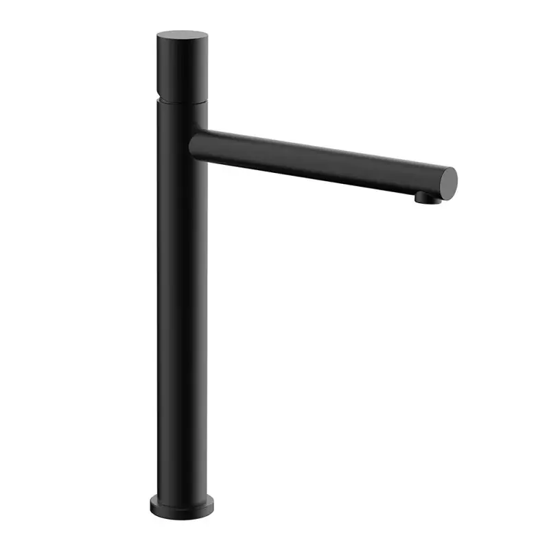 Miscelatore lavabo alto nero opaco senza leva in acciaio inox Gemini Prezzo Di Fabbrica
