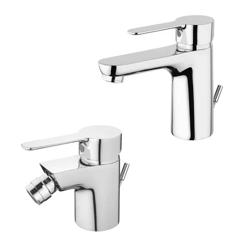 Promozione Esclusiva Set miscelatori lavabo e bidet cromato con piletta P3 di Paini Rubinetterie