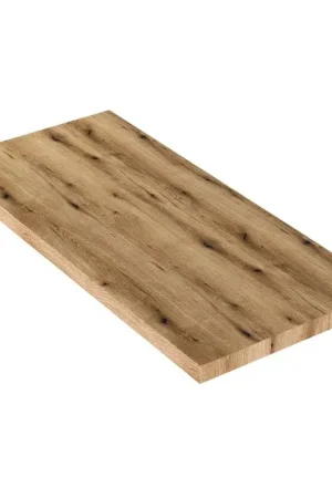 Mensola per lavabo d‘appoggio 100 cm in legno rovere naturale Linea Prezzo Conveniente