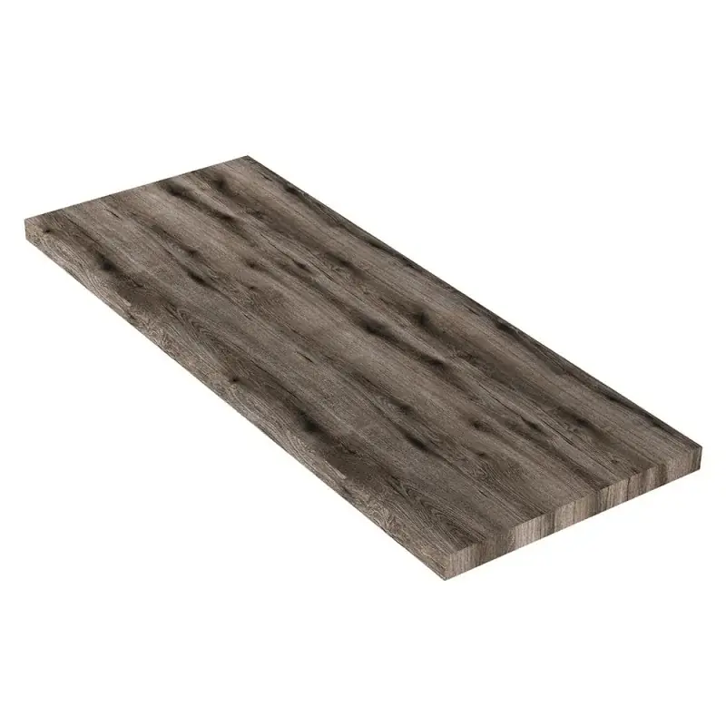 Mensola per lavabo d‘appoggio 120 cm in legno rovere fossile Linea Offerta Lampo