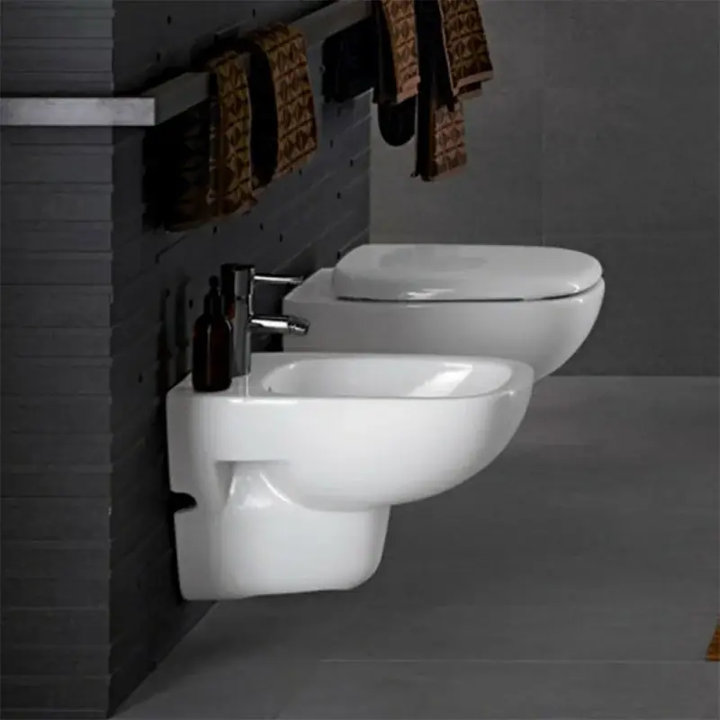 Sanitari sospesi Geberit con copriwc originale avvolgente Fantasia Spedizione Espresso