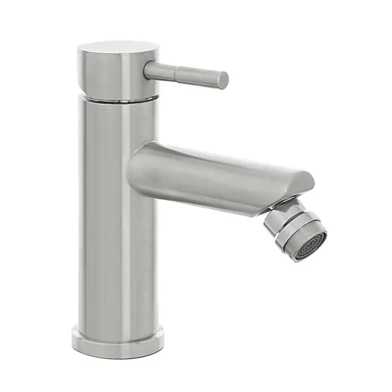 Subito Disponibile Miscelatore bidet acciaio spazzolato con piletta click-clack York